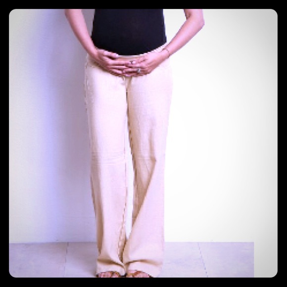 Pinkblush Pants - Pink Blush maternity linen yoga pants